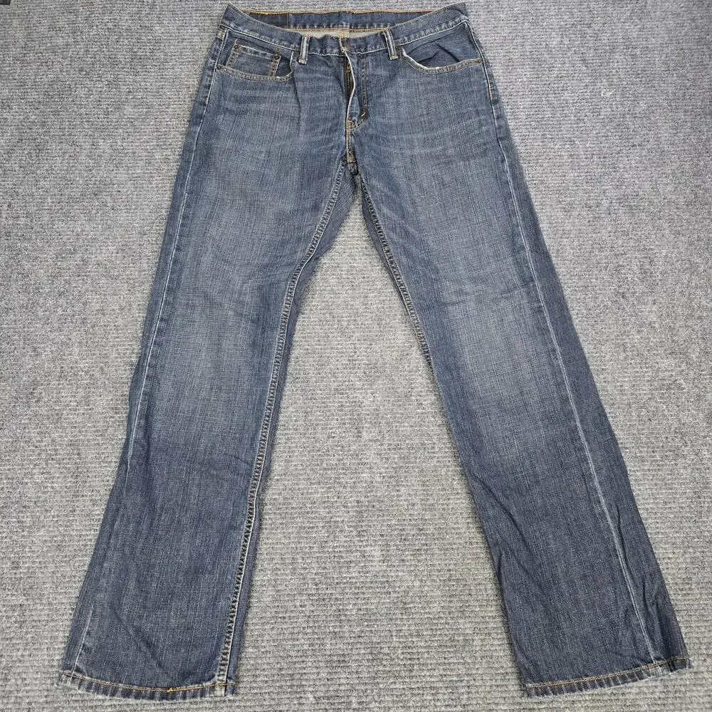 Levi's 559 Jeans Mens 34x34 Blue Relaxed Straight 100% Cotton Denim